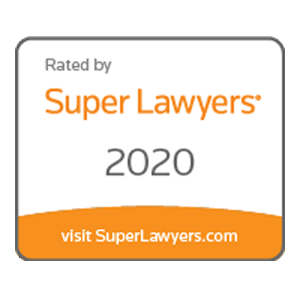Rated by Super Lawyers 2020
